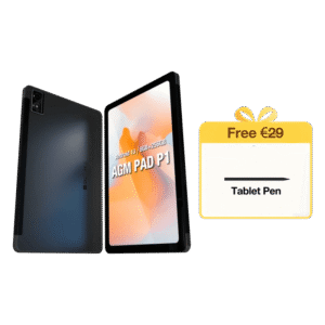 AGM PAD P1 | 4G LTE Waterproof & Drop Proof Tablet | Powerful Chipset | Lightweight | 2K Resolution Display | Big Battery | Android 13